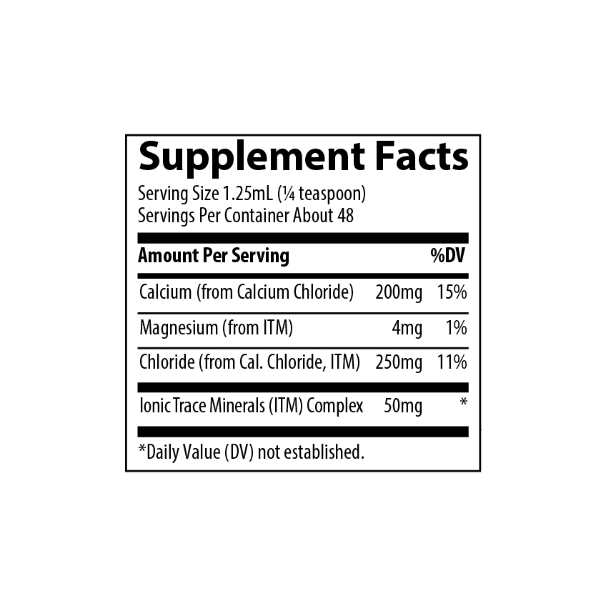 Кальций ионизированный жидкий / Liquid Ionic Calcium, Trace Minerals Research, 200 мг, 59 мл