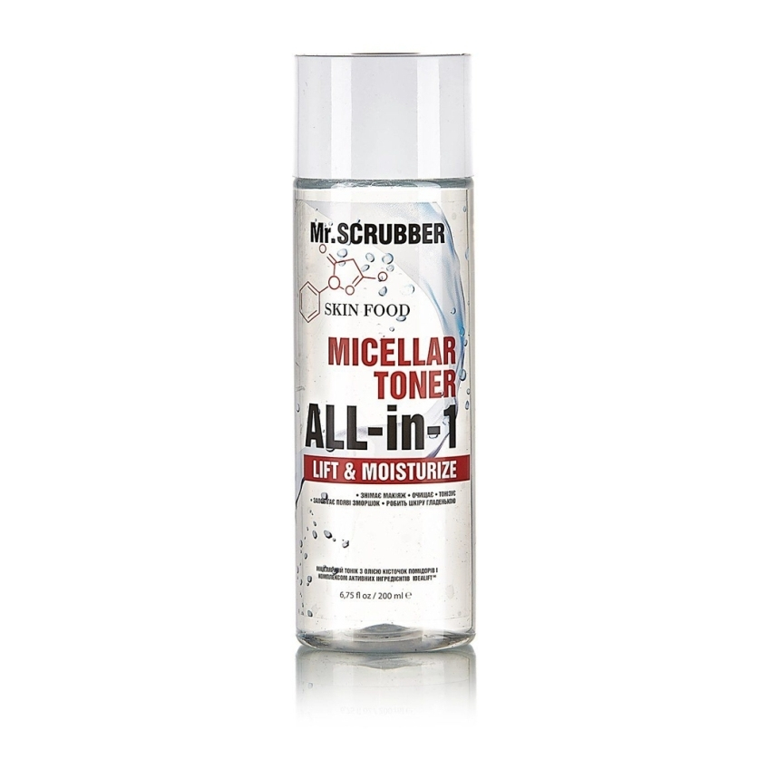 Мицеллярный тоник с маслом косточек помидора Mr.Scrubber Skin Food Lift & Moisturize Micellar Toner