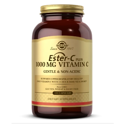 Вітамін C / Ester-C Plus Vitamin C, Solgar, 1000 мг, 100 вегетаріанських капсул