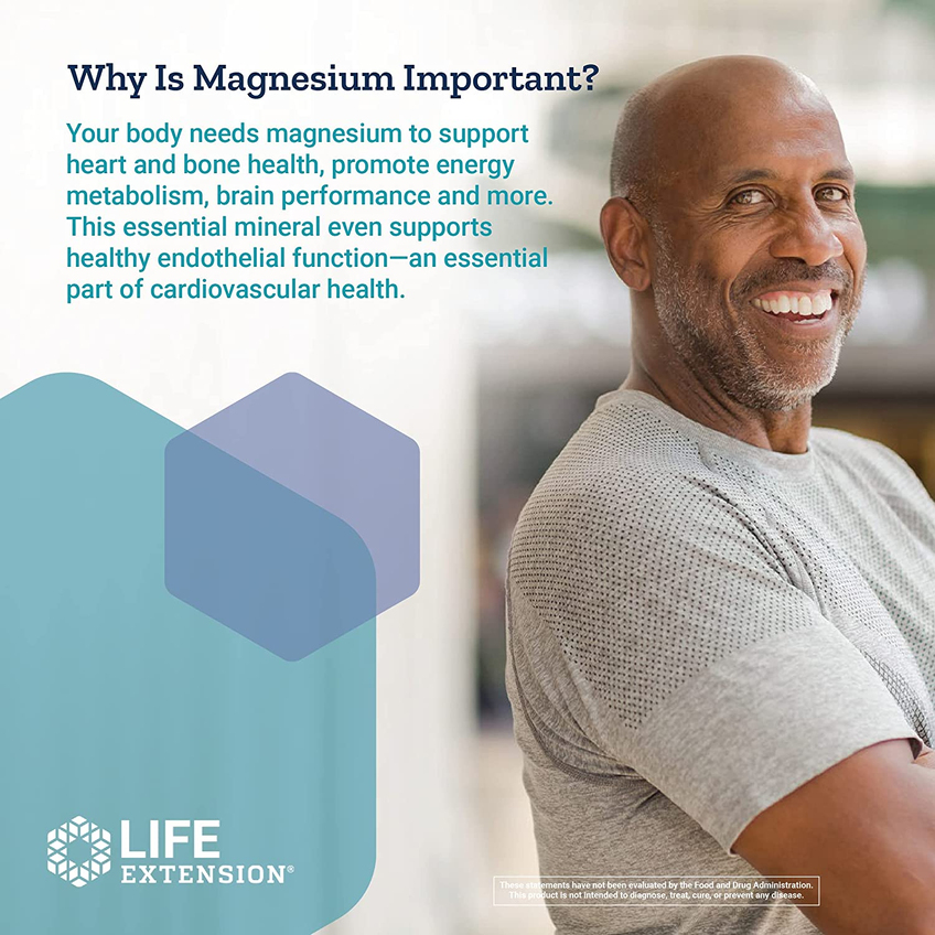 Магній / Magnesium Caps, Life Extension, 500 мг, 100 капсул