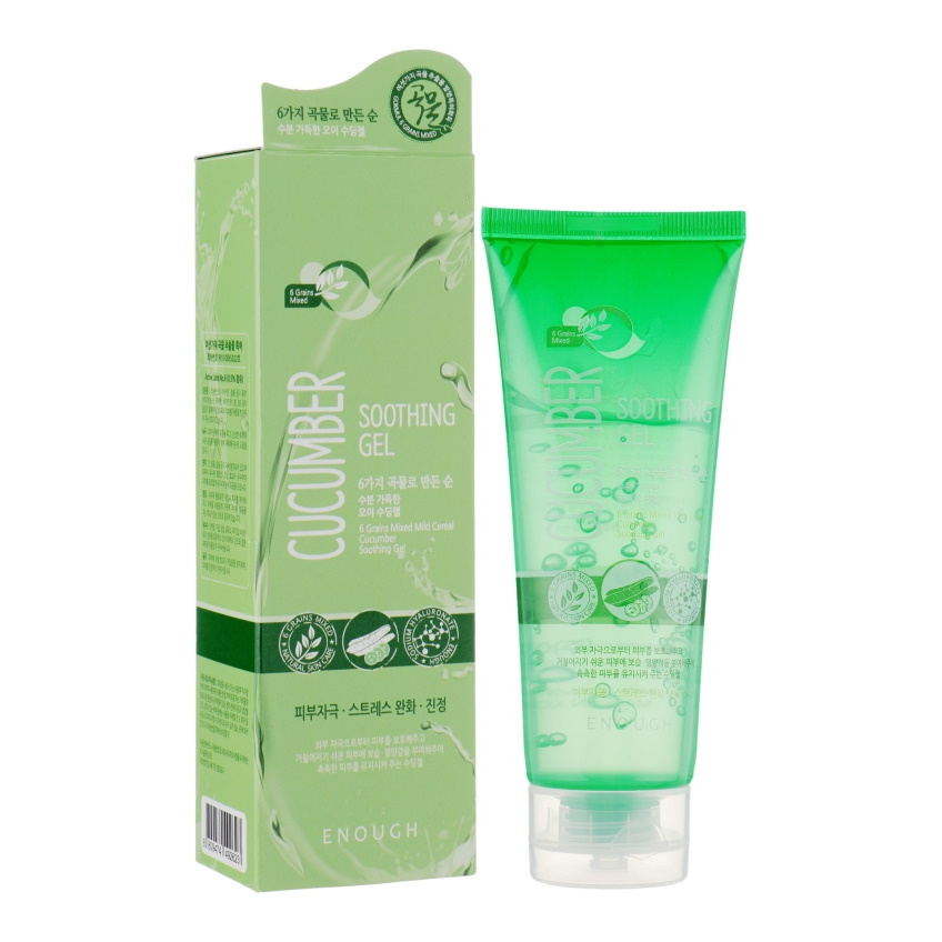 Увлажняющий гель с огурцом Enough 6 Grains Mixed Soothing Gel