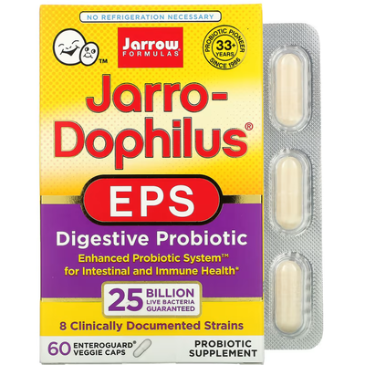 Пробиотики / Jarro-Dophilus EPS, Jarrow Formulas, 413 мг, 60 капсул