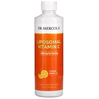 Рідкий ліпосомальний вітамін С / Liquid Liposomal Vitamin C, Dr. Mercola, 1000 мг, 450 мл