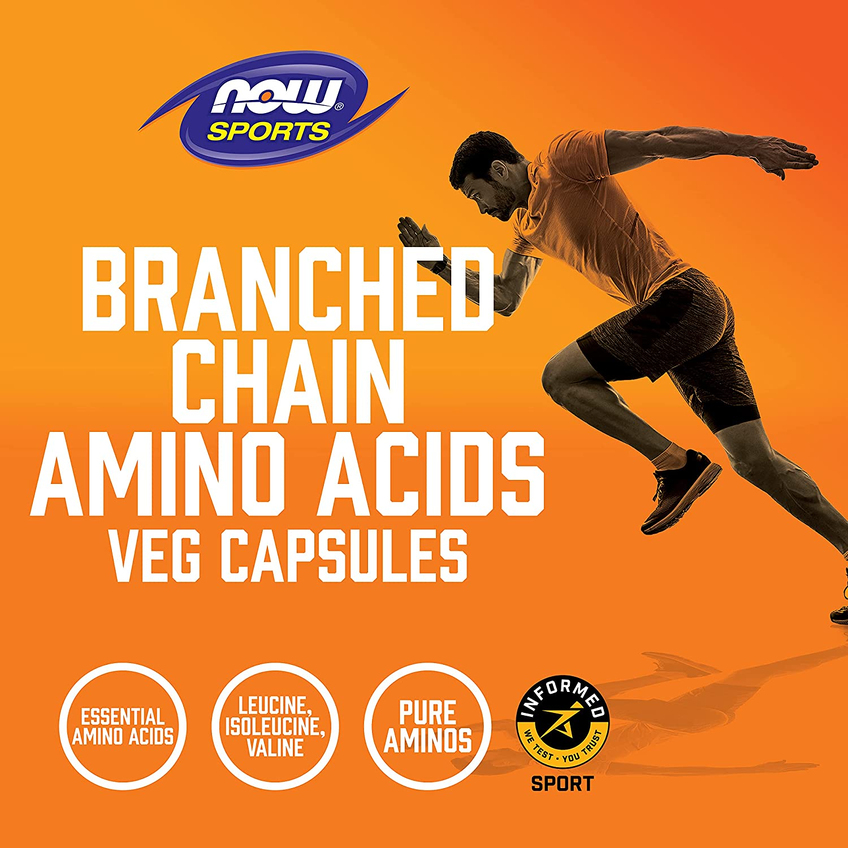 Аминокислоты с разветвленными цепями (BCAA) / Branched Chain Amino Acids, Now Foods, Sports, 240 капсул