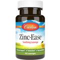 Цинк цитрат со вкусом лимона / Zinc Ease Soothing Lozenge Natural Lemon Flavor, Carlson Labs, 10 мг, 42 леденца