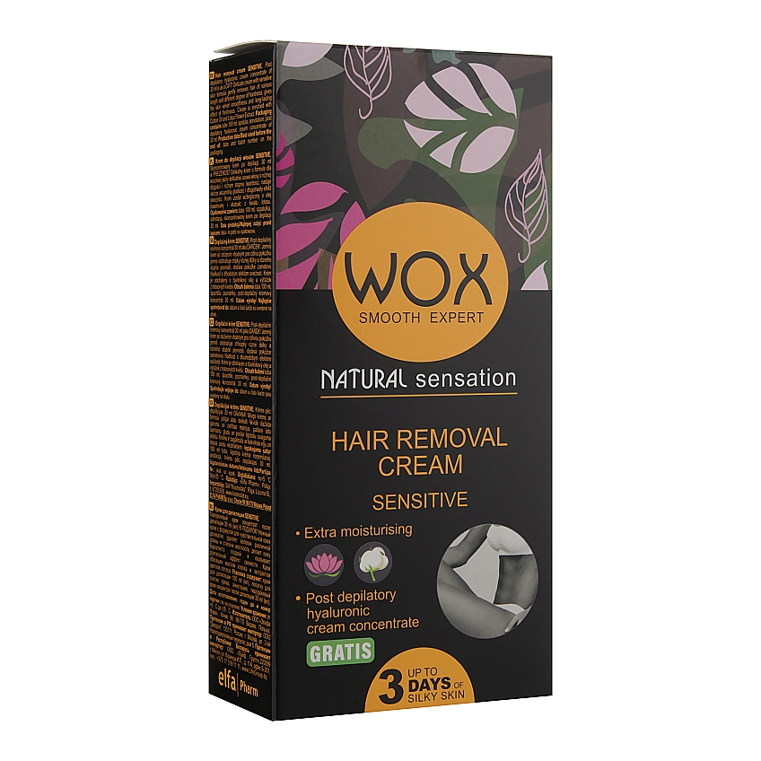 Крем для депиляции «Чувствительный» WOX Smooth Expert Hair Removal Cream Sensitive