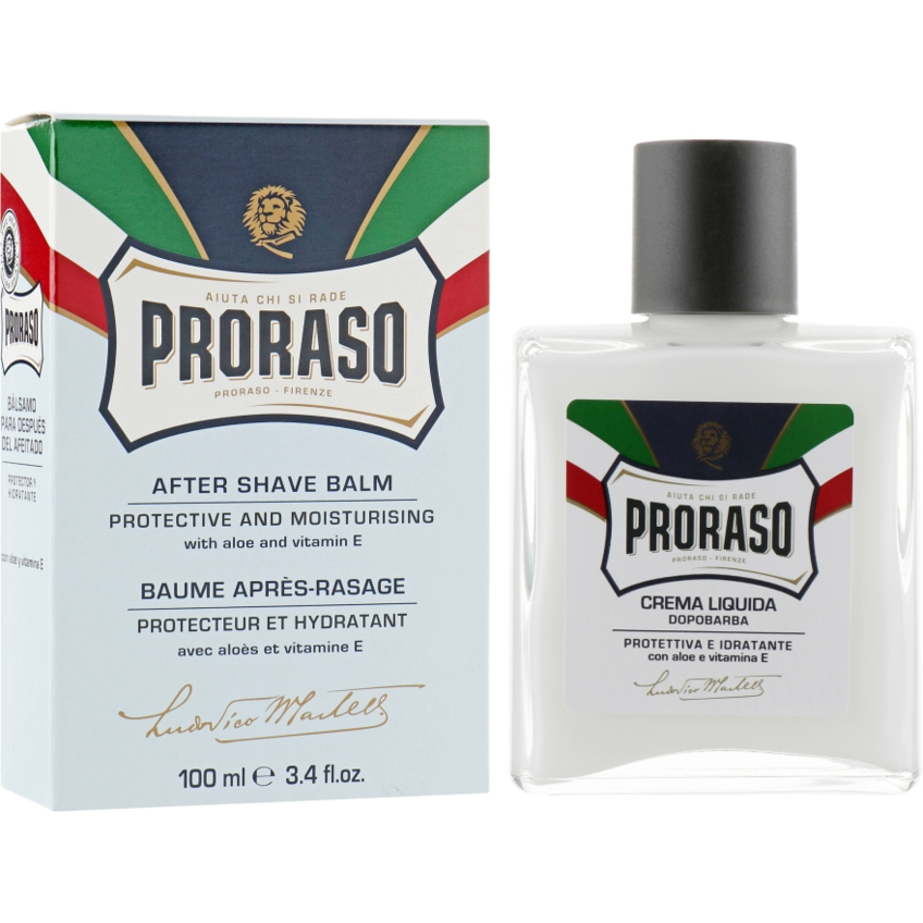 Бальзам с алоэ и витамином Е после бритья Proraso Blue Line After Shave Balm