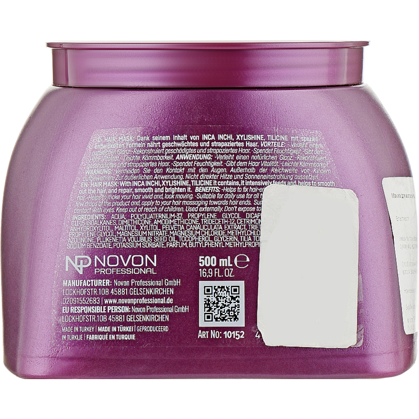 Маска для волос Novon Professional 3D Hair Mask