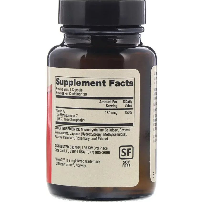 Вітамін K2 / Vitamin K2, Dr. Mercola, 180 мкг, 30 капсул