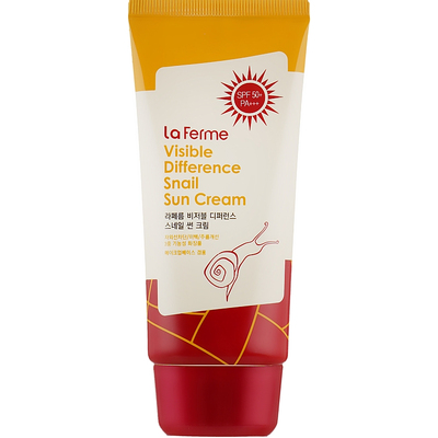 Солнцезащитный крем с экстрактом улитки FarmStay Visible Difference Snail Sun Cream SPF 50+ PA+++