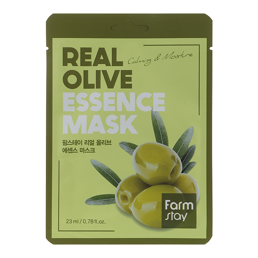 Увлажняющая тканевая маска для лица с экстрактом оливы FarmStay Real Olive Essence Mask