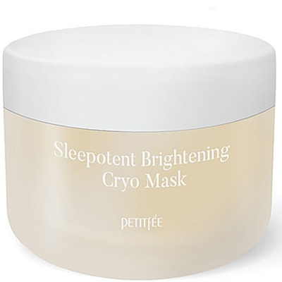 Выравнивающая тон ночная крио-маска с витамином С и ниацинамидом Petitfee Sleepotent Brightening Cryo Mask