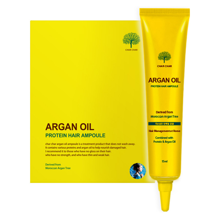 Сыворотка для волос с арганиевым маслом Char Char Argan Oil Protein Hair Ampoule