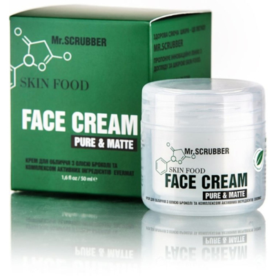Крем для обличчя з олією броколі Mr.Scrubber Skin Food Pure & Matte Face Cream