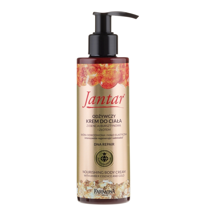 Крем для тела «Янтарь и золото» Farmona Jantar DNA Repair Nourishing Body Cream Amber Essence And Gold