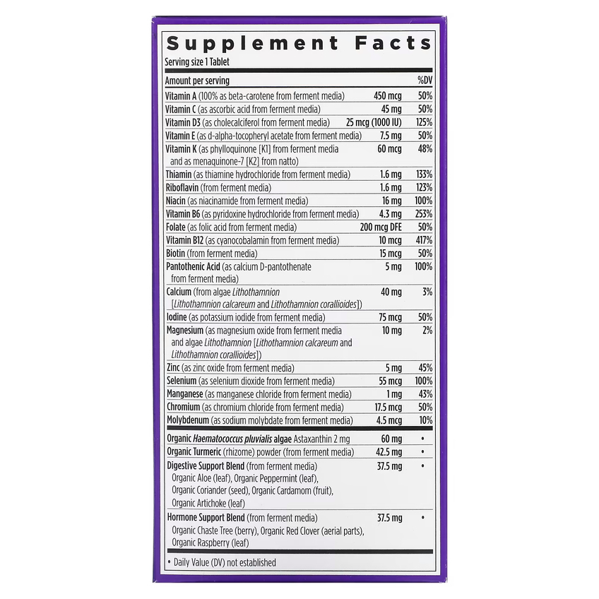 Мультивитамины для женщин от 55+ (один раз в день) / One Daily Every Woman's Multivitamin 55+, New Chapter, 48 таблетки