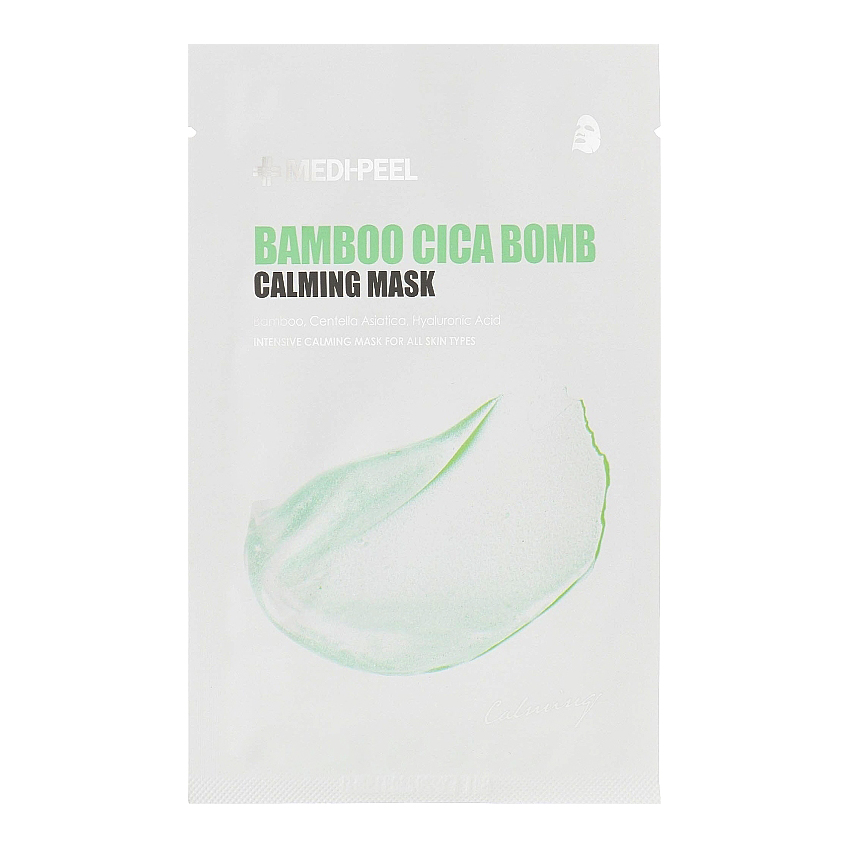 Успокаивающая тканевая маска с центеллой и бамбуком Medi-Peel Bamboo Cica Bomb Calming Mask