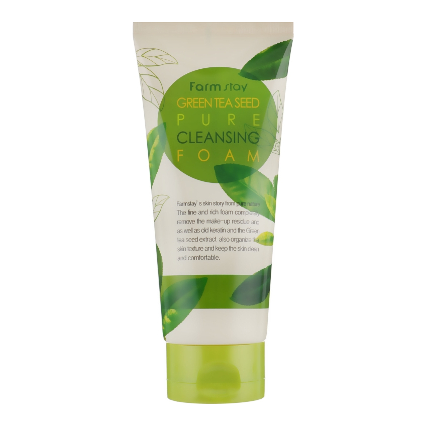 Пенка для умывания с экстрактом зеленого чая FarmStay Green Tea Seed Pure Cleansing Foam