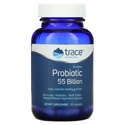 Пробиотики 55 млрд / Probiotic 55 Billion, Trace Minerals Research, 30 капсул
