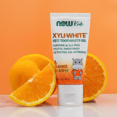 Зубная паста-гель для детей со вкусом апельсина NOW Foods Solutions XyliWhite