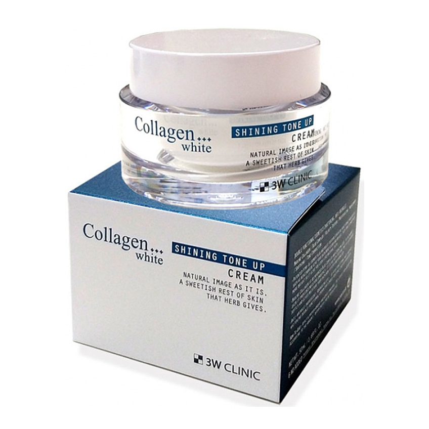 Осветляющий крем для лица 3W Clinic Clinic Collagen White Shining Tone Up Cream