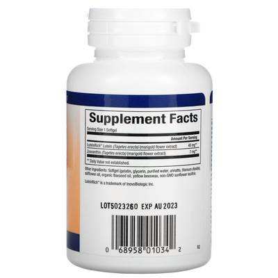 Лютеїн / Lutein, Natural Factors, 40 мг, 30 гелевих капсул