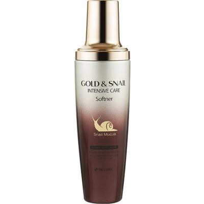 Смягчающий тонер для лица 3W Clinic Gold & Snail Intensive Care Softener
