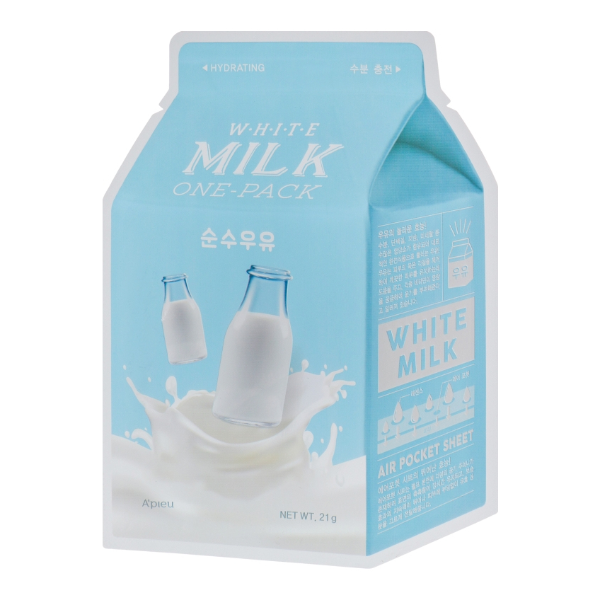 Тканевая маска Сливки A'pieu White Milk Milk One-Pack