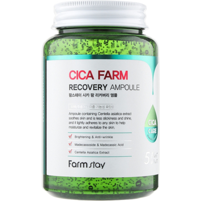 Ампульная сыворотка с азиатской центелой FarmStay Cica Farm Recovery Ampoule