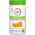 Вітамін С з апельсиновим смаком / Gummy Vitamin C Slices Tangy Orange, Rainbow Light, 250 мг, 90 жувальних цукерок