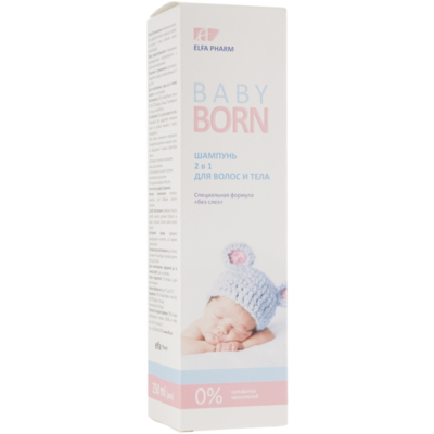 Детский шампунь 2 в 1 Elfa Pharm Baby Born