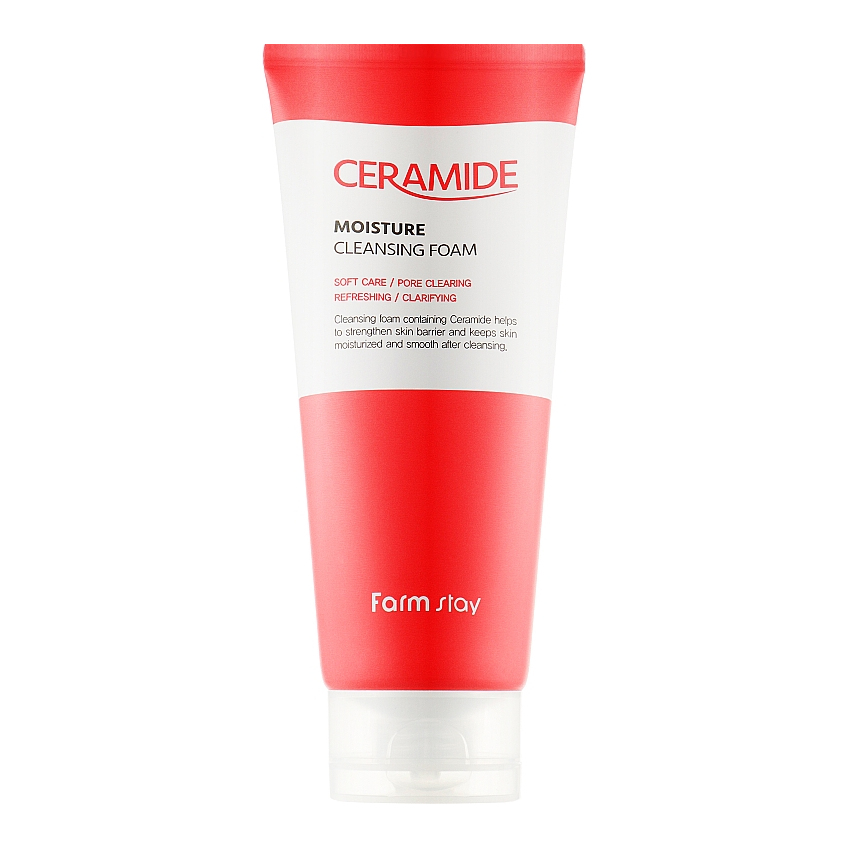 Увлажняющая пенка для умывания с керамидами FarmStay Ceramide Moisture Cleansing Foam