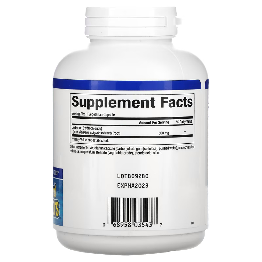 Берберин / WellBetX Berberine, Natural Factors, 500 мг, 120 вегетарианских капсул