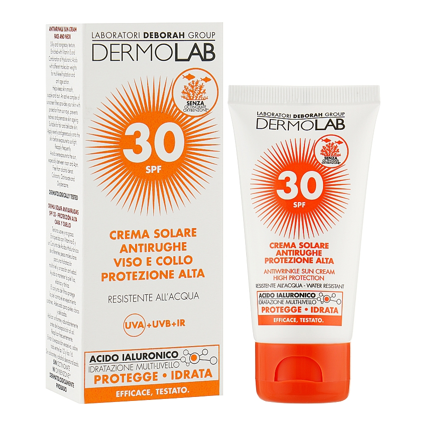 Крем сонцезахисний Deborah Milano Dermolab Antiwrinkle Sun Cream SPF 30