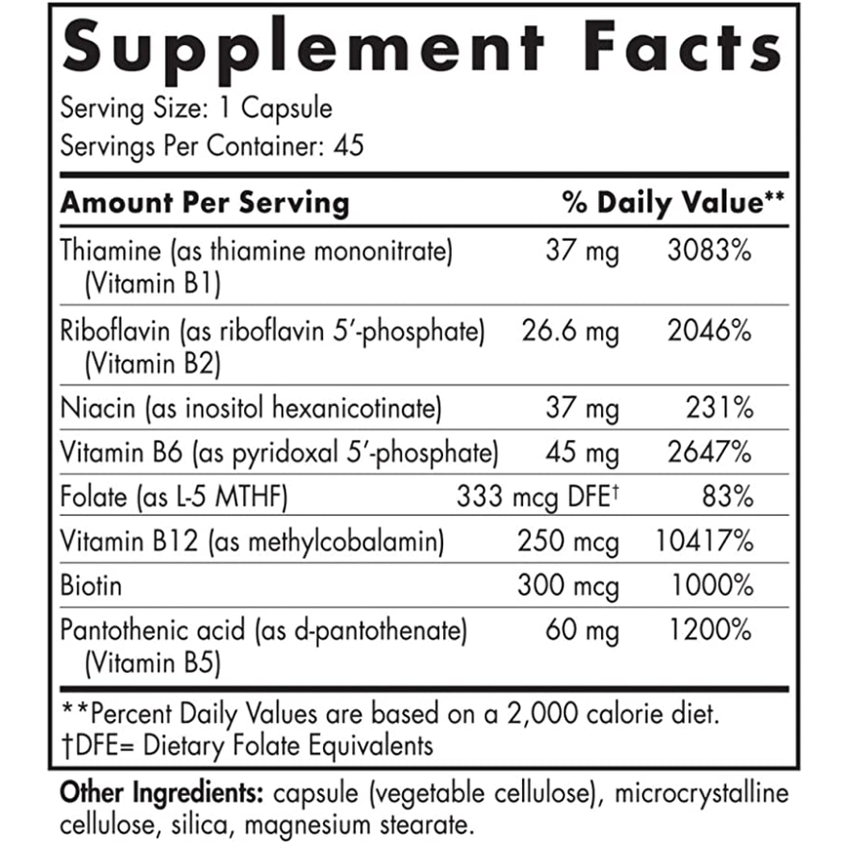 Витамин B / Vitamin B Complex, Nordic Naturals, 45 капсул