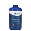 Жидкая добавка с кальцием, магнием и цинком со вкусом клубники / Liquid Cal/Mag/Zinc, Trace Minarals Research, 946 мл