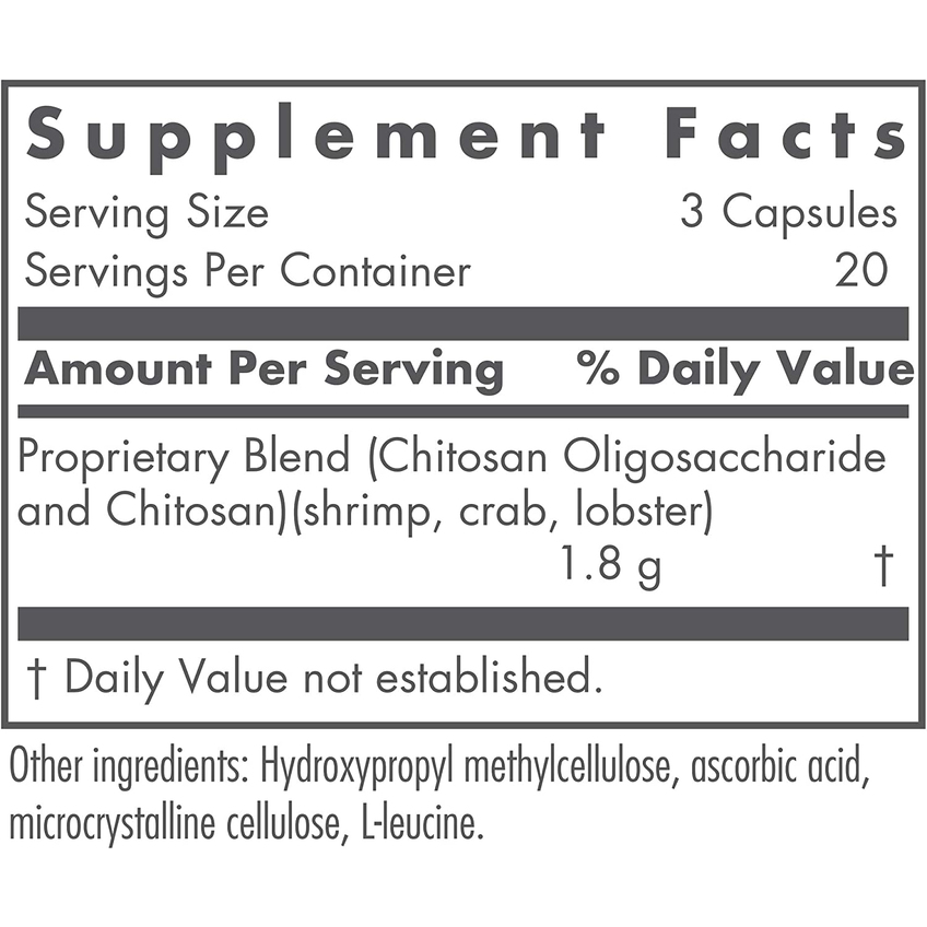 Микрохитозан / MicroChitosan, Nutricology, 60 капсул