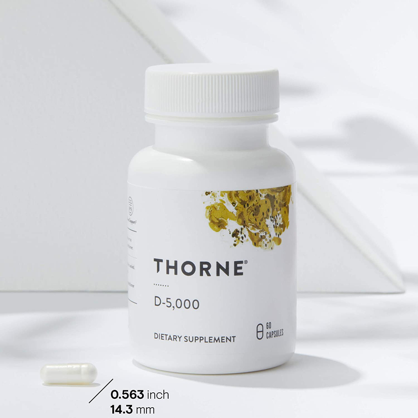 Витамин D3 / Vitamin D3, Thorne Research, 125 мкг (5000 МО), 60 капсул
