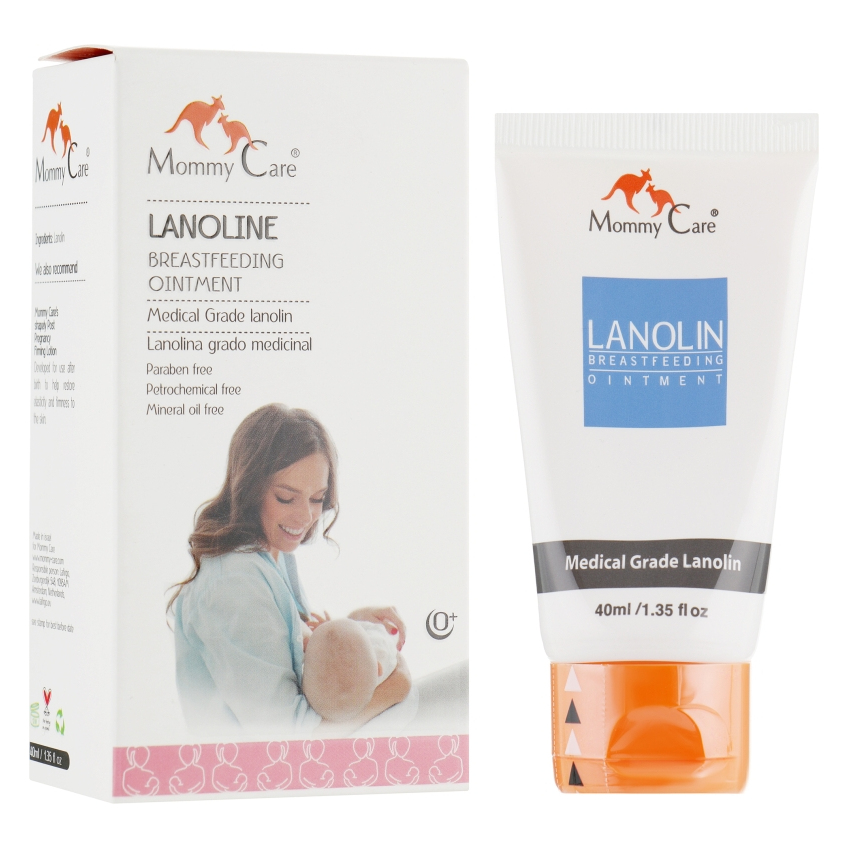Крем для женской груди и трещин Mommy Care Lanolin Breastfeeding Ointment
