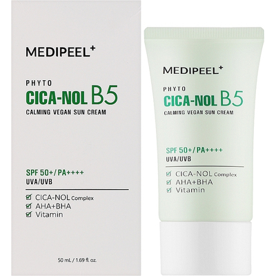 Успокаивающий солнцезащитный крем для лица Medi Peel Phyto Cica-Nol B5 Calming Vegan Sun Cream SPF 50+ PA++++