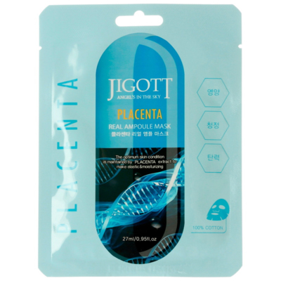 Ампульная маска с фито-плацентой Jigott Placenta Real Ampoule Mask