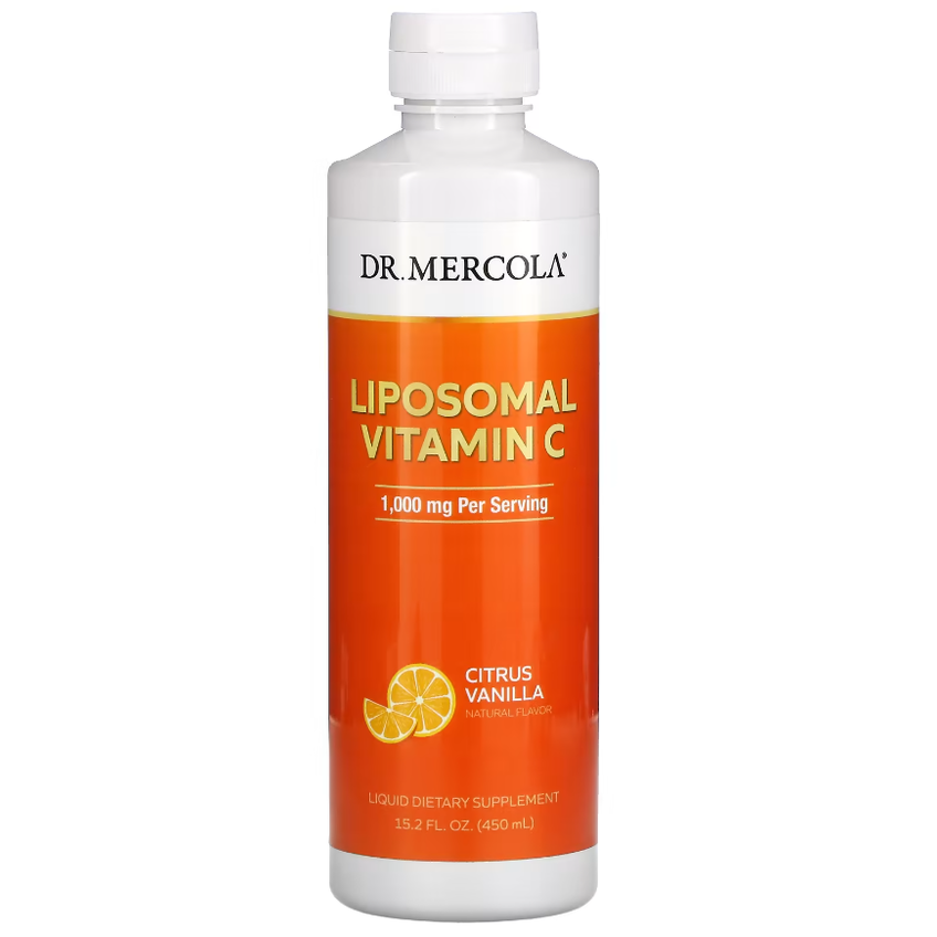 Рідкий ліпосомальний вітамін С / Liquid Liposomal Vitamin C, Dr. Mercola, 1000 мг, 450 мл