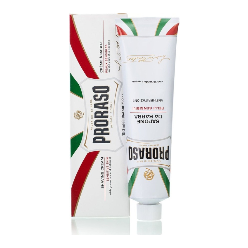 Крем для бритья для чувствительной кожи Proraso White Line Anti-Irritation Shaving Cream