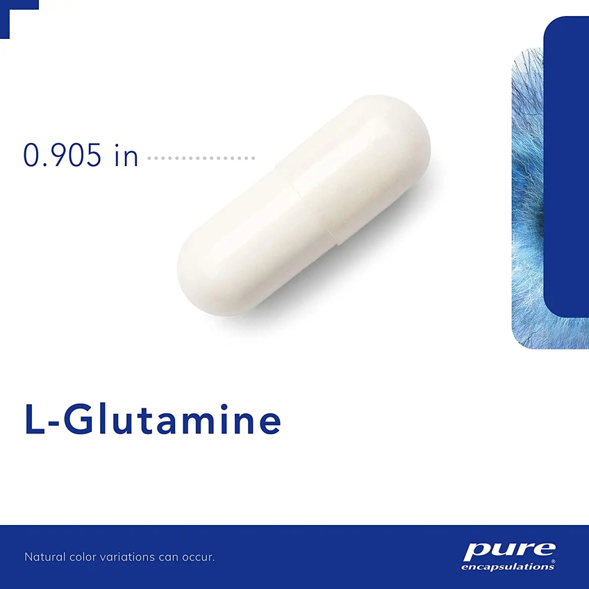 L-глютамін / l-Glutamine, Pure Encapsulations, 850 мг, 250 капсул