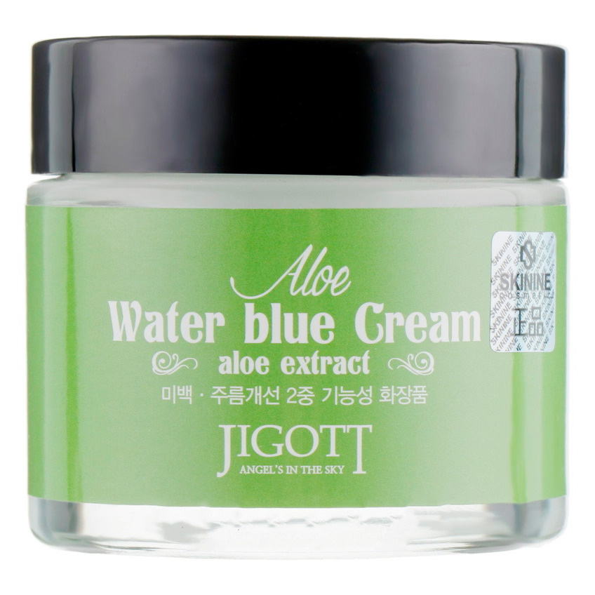 Успокаивающий крем с экстрактом алоэ Jigott Aloe Water Blue Cream