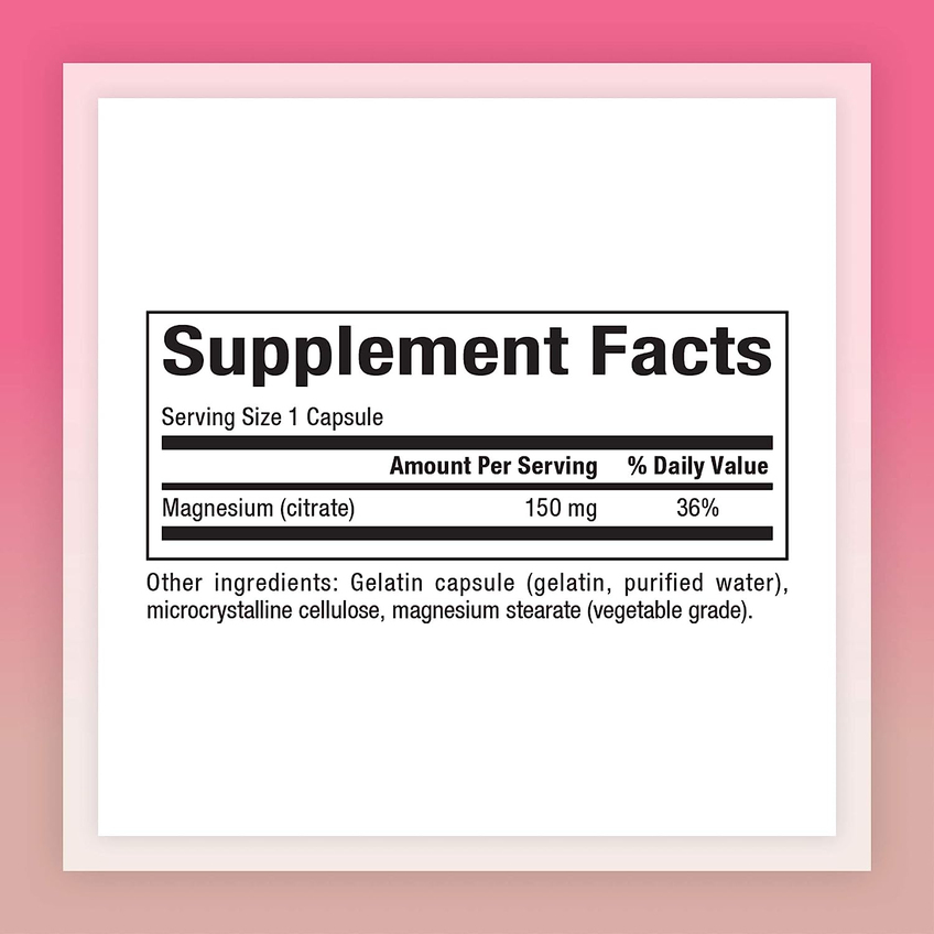 Цитрат магнію / Magnesium Citrate, Natural Factors, 150 мг, 360 капсул
