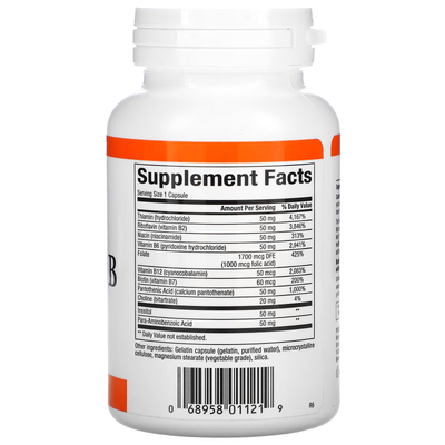 Високоефективний комплекс вітамінів групи B / Hi Potency B Complex, Natural Factors, 90 капсул