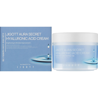Увлажняющий крем для лица с гиалуроновой кислотой Jigott Aura Secret Hyaluronic Acid Cream