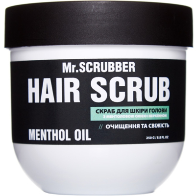 Скраб для кожи головы с ментоловым маслом и кератином Mr.Scrubber Menthol Oil Hair Scrub