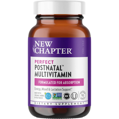 Мультивитамины из цельных продуктов / Perfect Postnatal, New Chapter, 96 таблеток